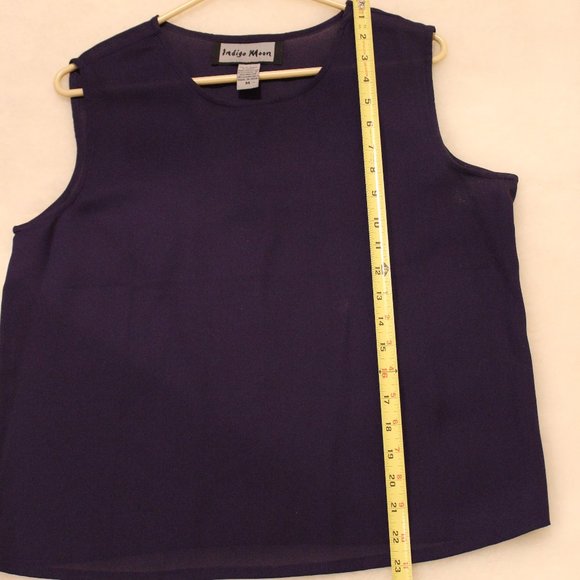 NWOT- Indigo Moon, 2 piece blouse/tank, size medium - Picture 7 of 11
